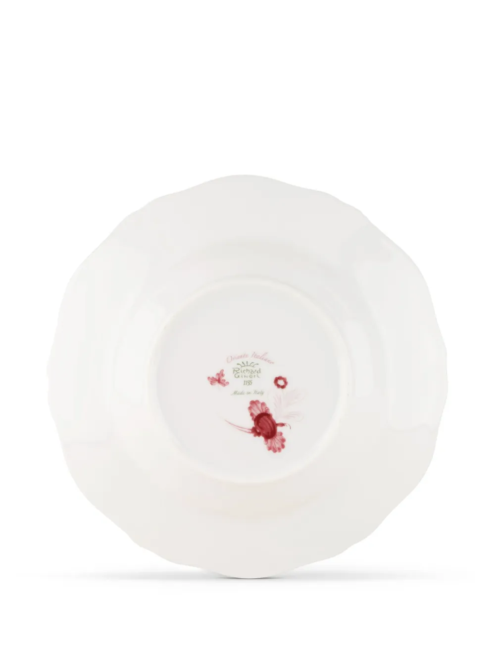 Ginori 1735 Oriente Antico Doccia Shape Soup Plate In Pink