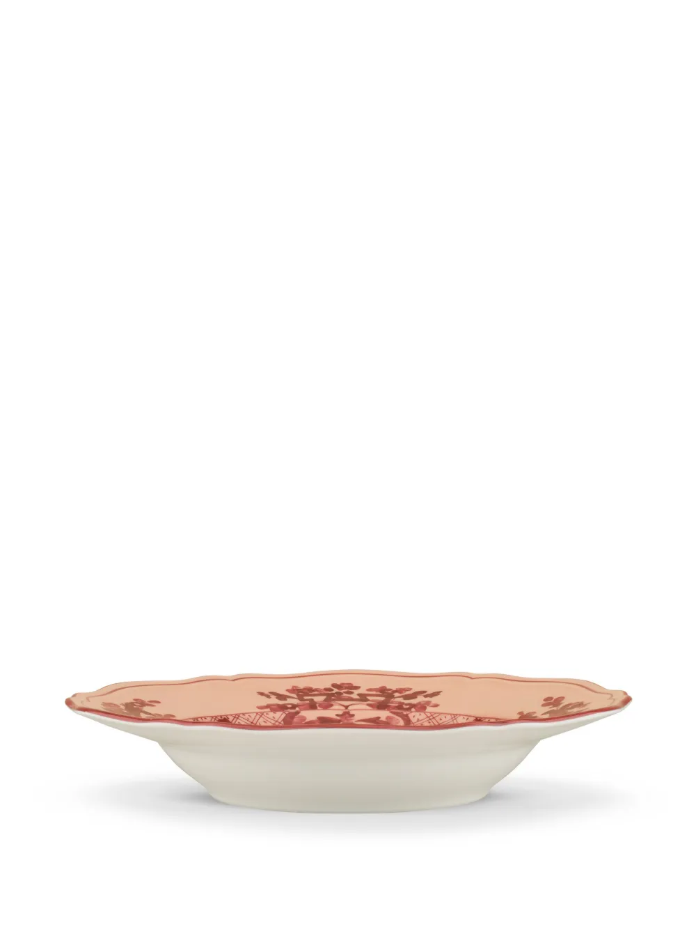 Ginori 1735 Oriente Antico Doccia Shape Soup Plate In Pink