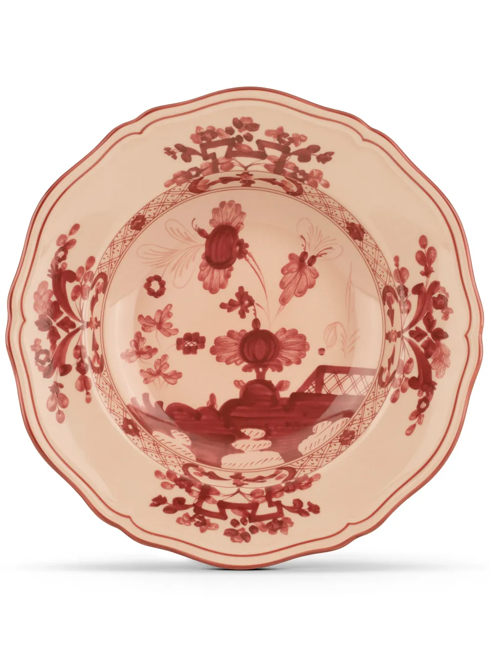 GINORI 1735 Oriente Italiano スーププレート 24cm - ピンク GINORI 1735 Oriente Italiano スーププレート 24cm - ピンク
