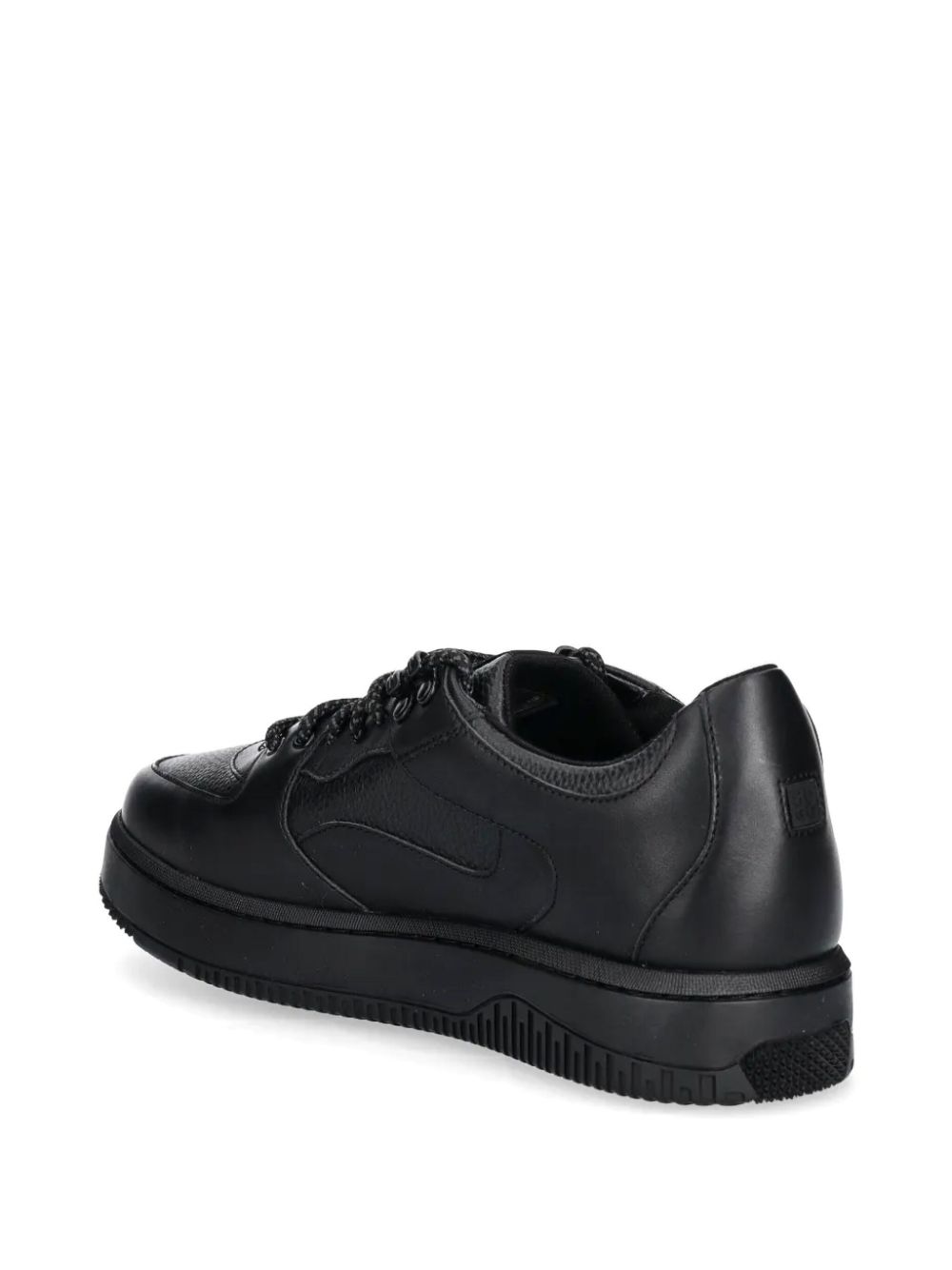 HUGO leather sneakers Black