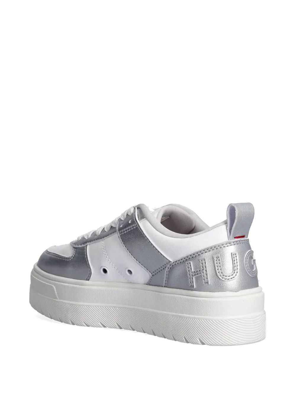 HUGO Sneakers met plateauzool Wit