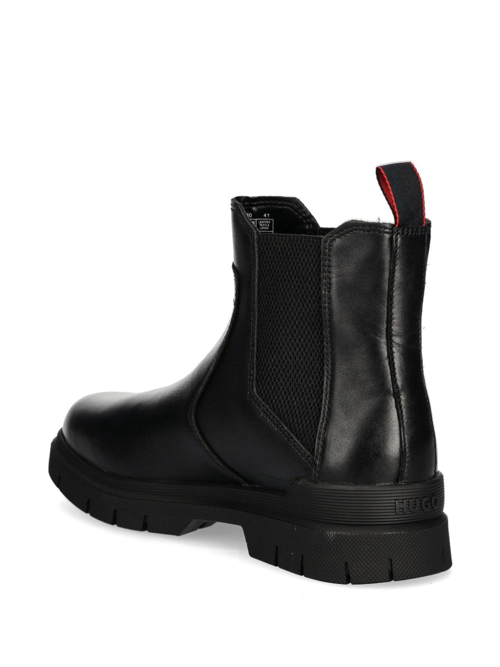 HUGO leather boots Black