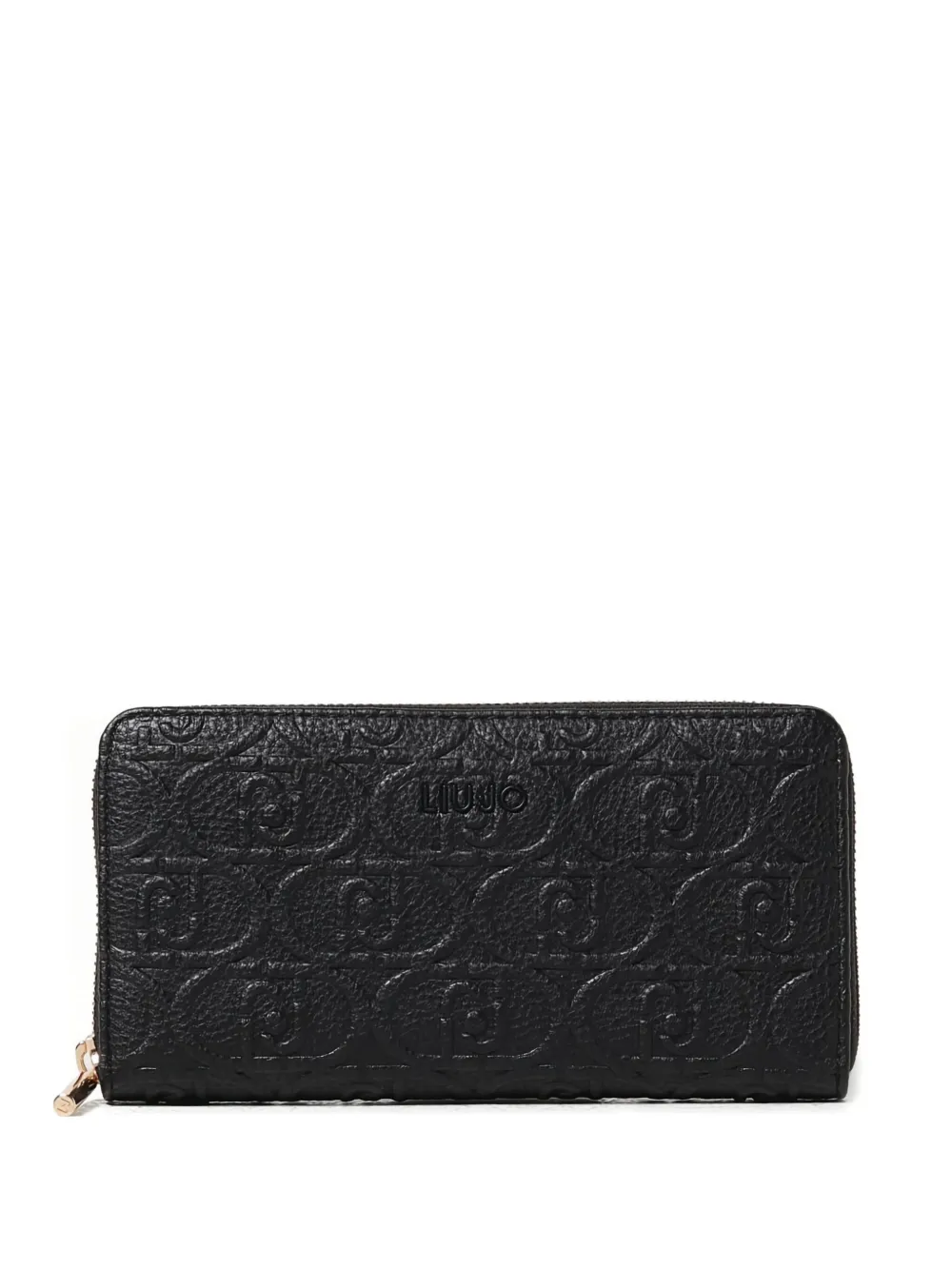 LIU JO cartera con cierre y logo en relieve | negro | Image 1