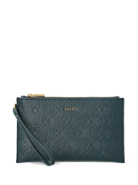 LIU JO logo-print clutch