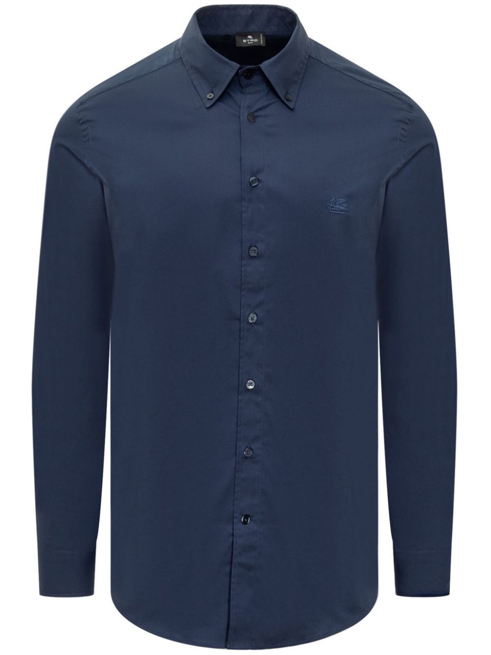 ETRO Overhemd met geborduurd logo Blauw