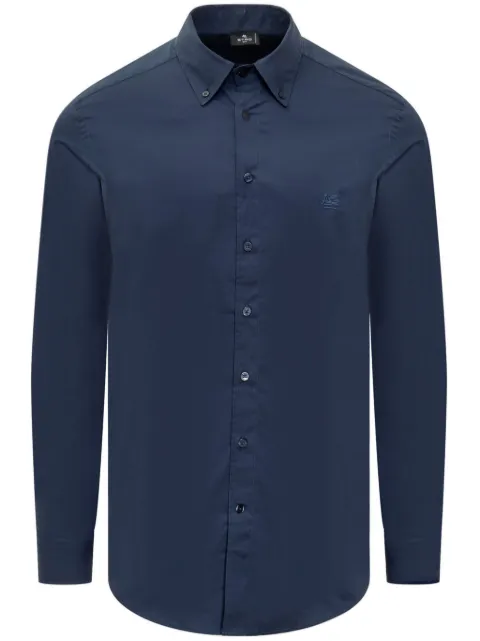 ETRO logo-embroidered shirt
