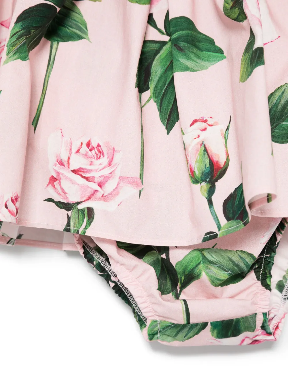 Dolce & Gabbana Kids Rok met bloemenprint Roze