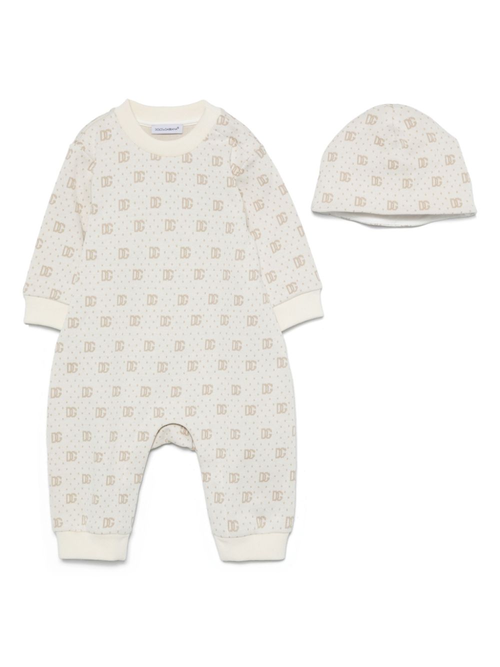 Dolce & Gabbana Kids Intarsia romper Wit