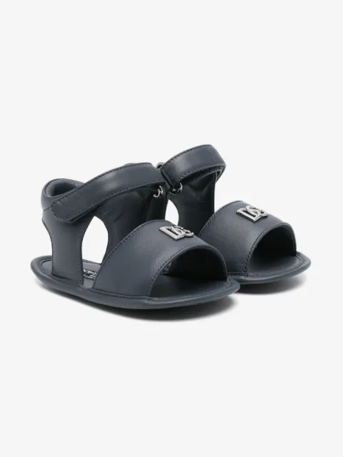 Dolce & Gabbana Kids logo-plaque sandals