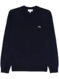 Lacoste crocodile-patch sweater - Blue