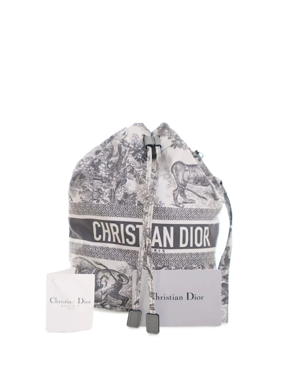 Christian Dior 2021 Technical Fabric Toile De Jouy Sauvage DiorTravel Pouch handbag Women