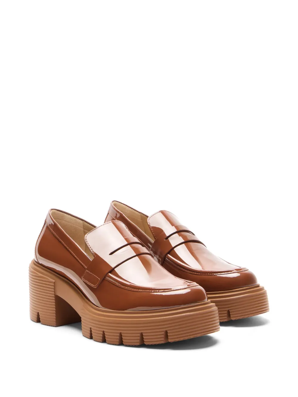 Stuart Weitzman 60mm leather loafers - Bruin