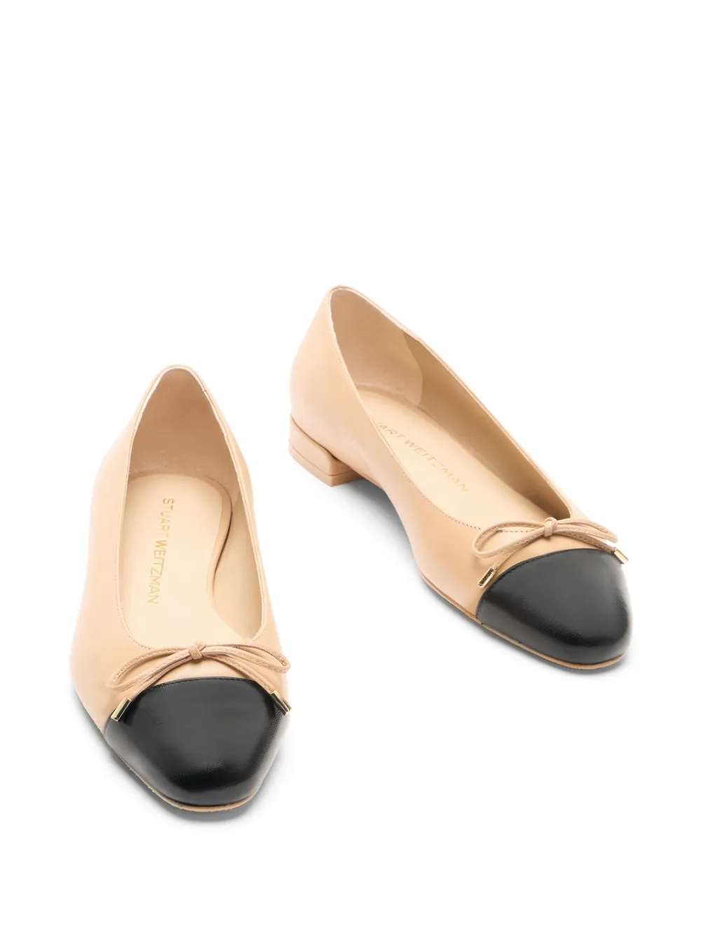 Stuart Weitzman Sleek Bow ballet flats Neutrals