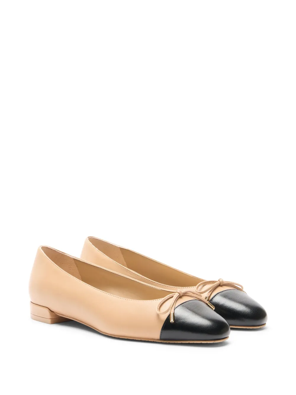 Stuart Weitzman Sleek Bow ballet flats Neutrals