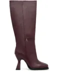 Patrizia Pepe 100mm leather boots - Red