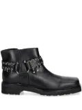 Patrizia Pepe eyelet boots - Black