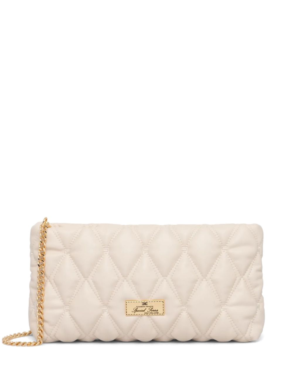 diamond-quilted shoulder bag