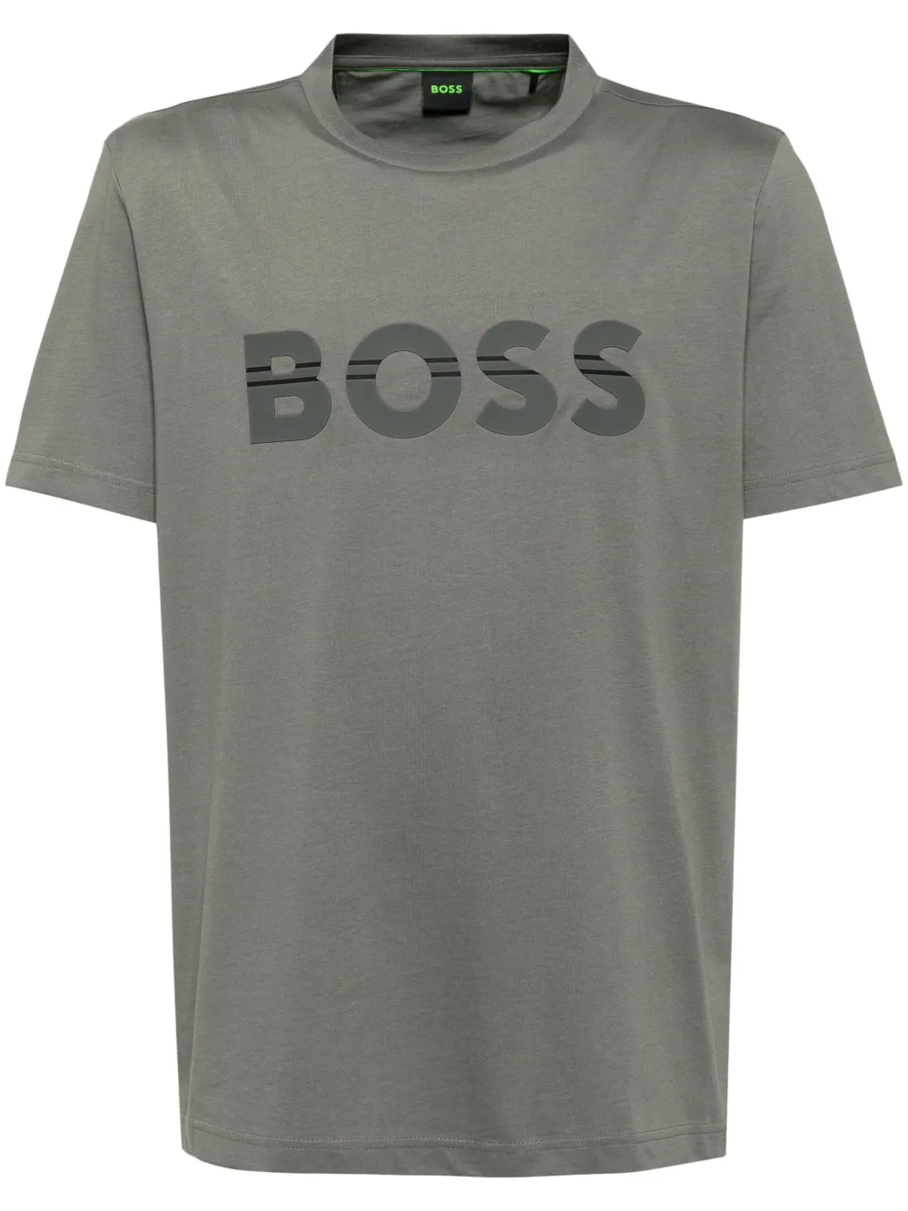 BOSS logo patch short sleeves T-shirt – Grey
