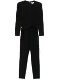 Michael Michael Kors gathered jersey jumpsuit - Black