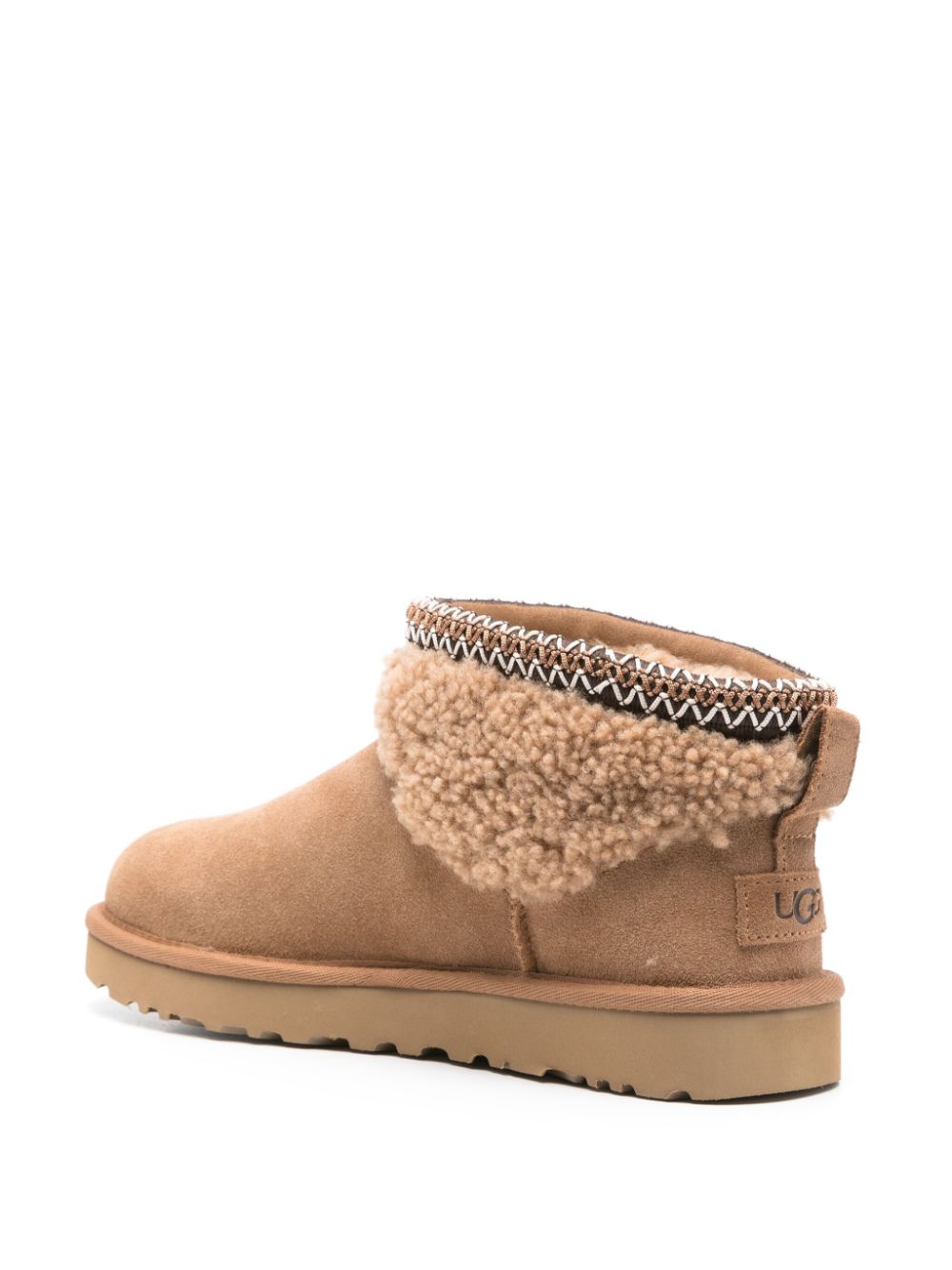 UGG Classic Ultra Mini Maxi Curly laarzen Bruin