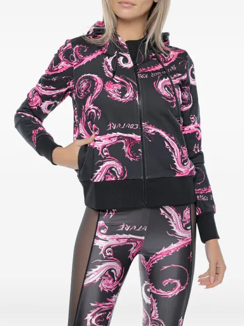 Versace Jeans Couture patterned hooded jacket