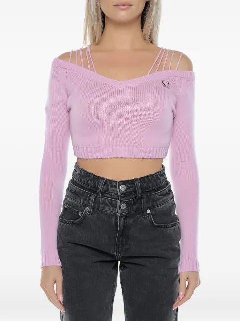 Chiara Ferragni off-shoulder knitted top