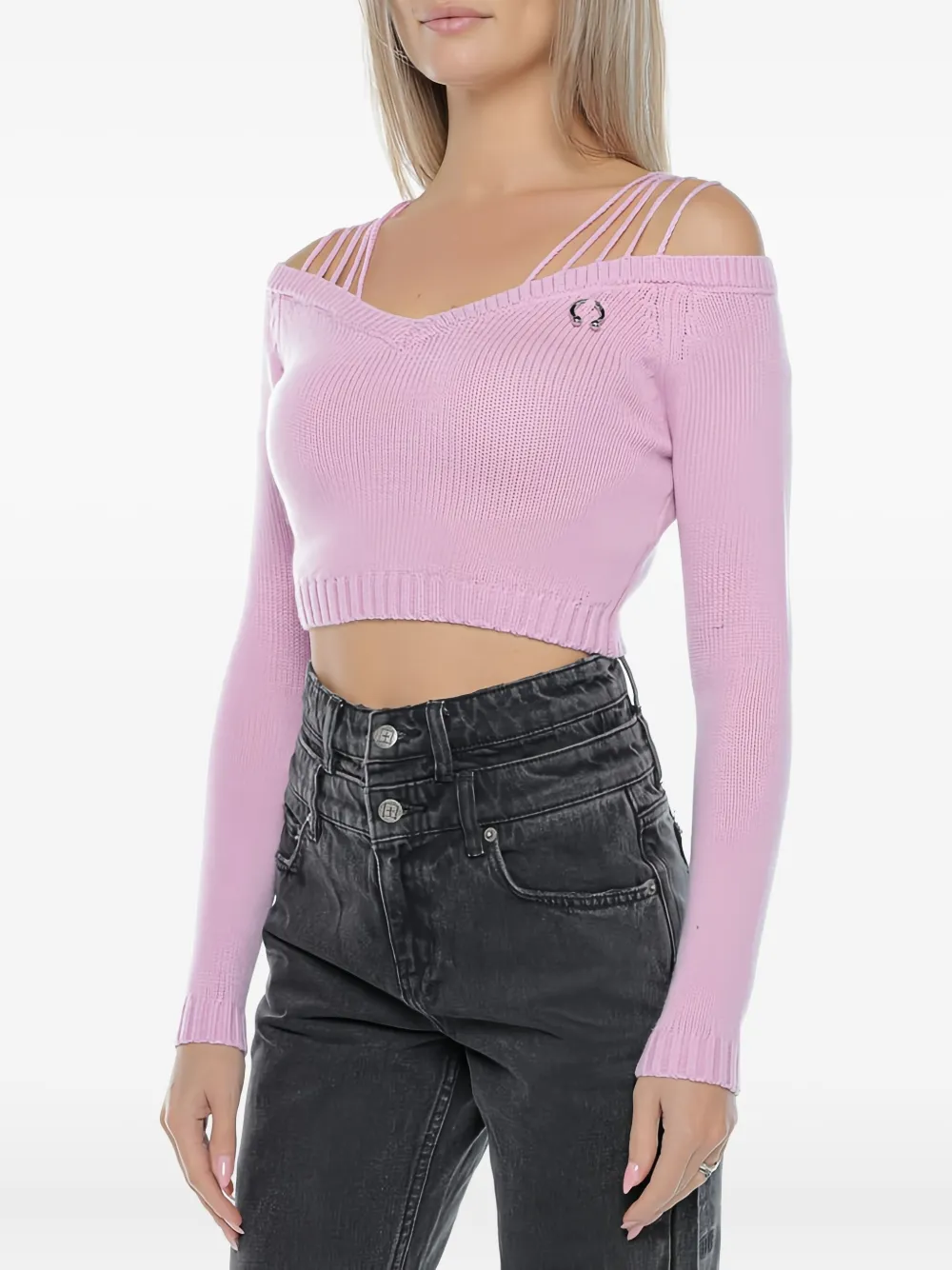 Chiara Ferragni Off-shoulder top Roze