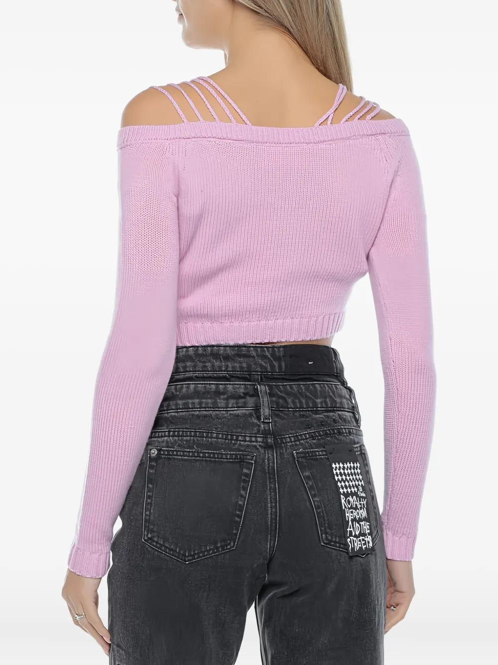 Chiara Ferragni Off-shoulder top Roze