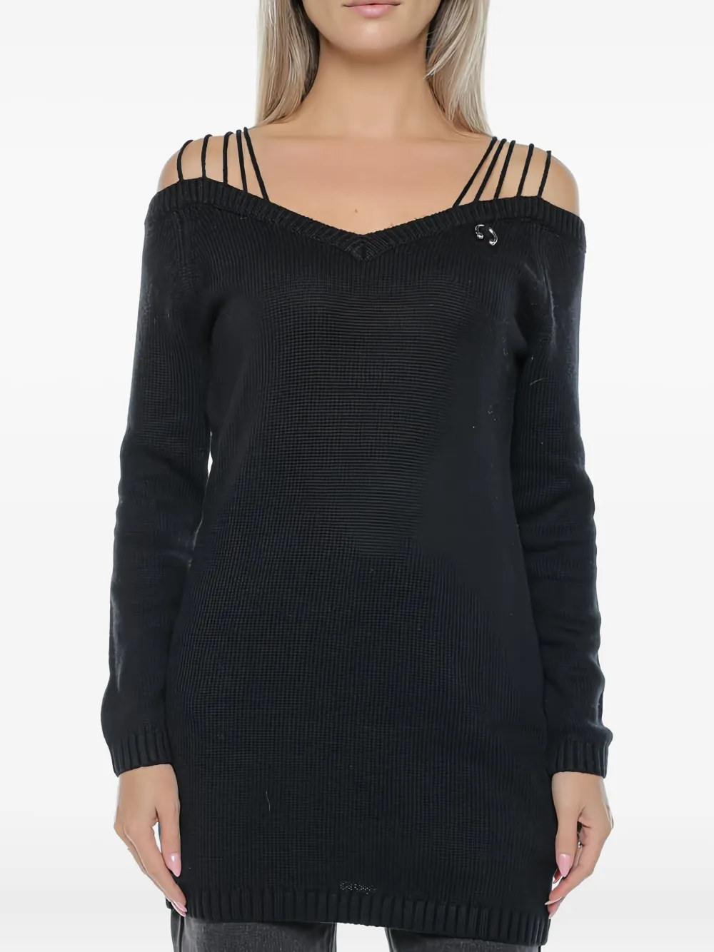 Chiara Ferragni Off-shoulder Top In Black