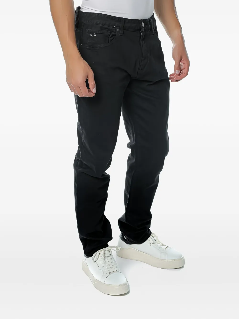 Armani Exchange Jeans met vijf zakken Zwart