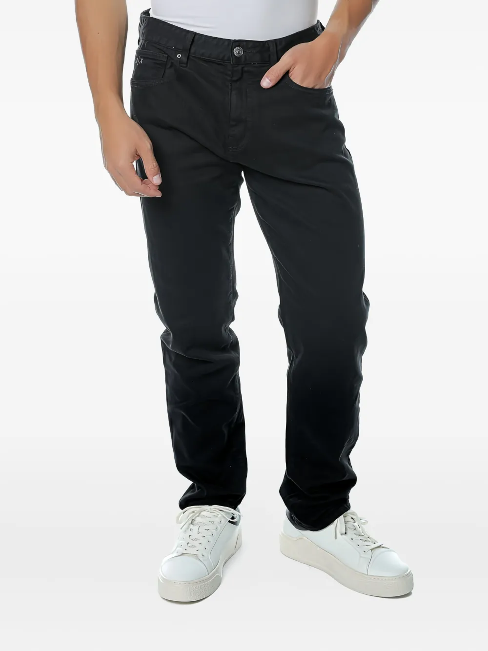 Armani Exchange ファイブポケット ジーンズ - ブラック Armani Exchange ファイブポケット ジーンズ - ブラック
