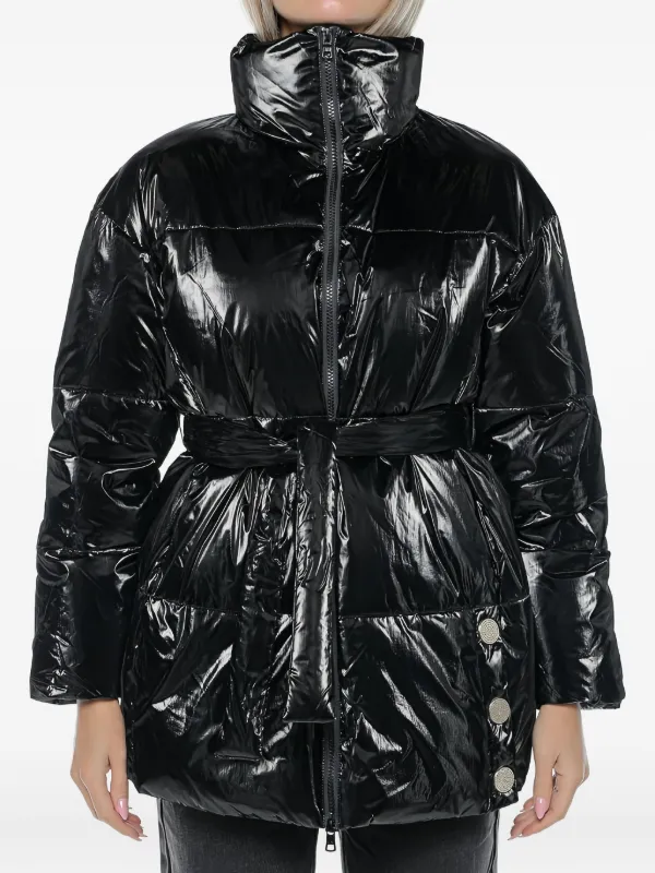 Armani Exchange chamarra capitonada con cuello alto