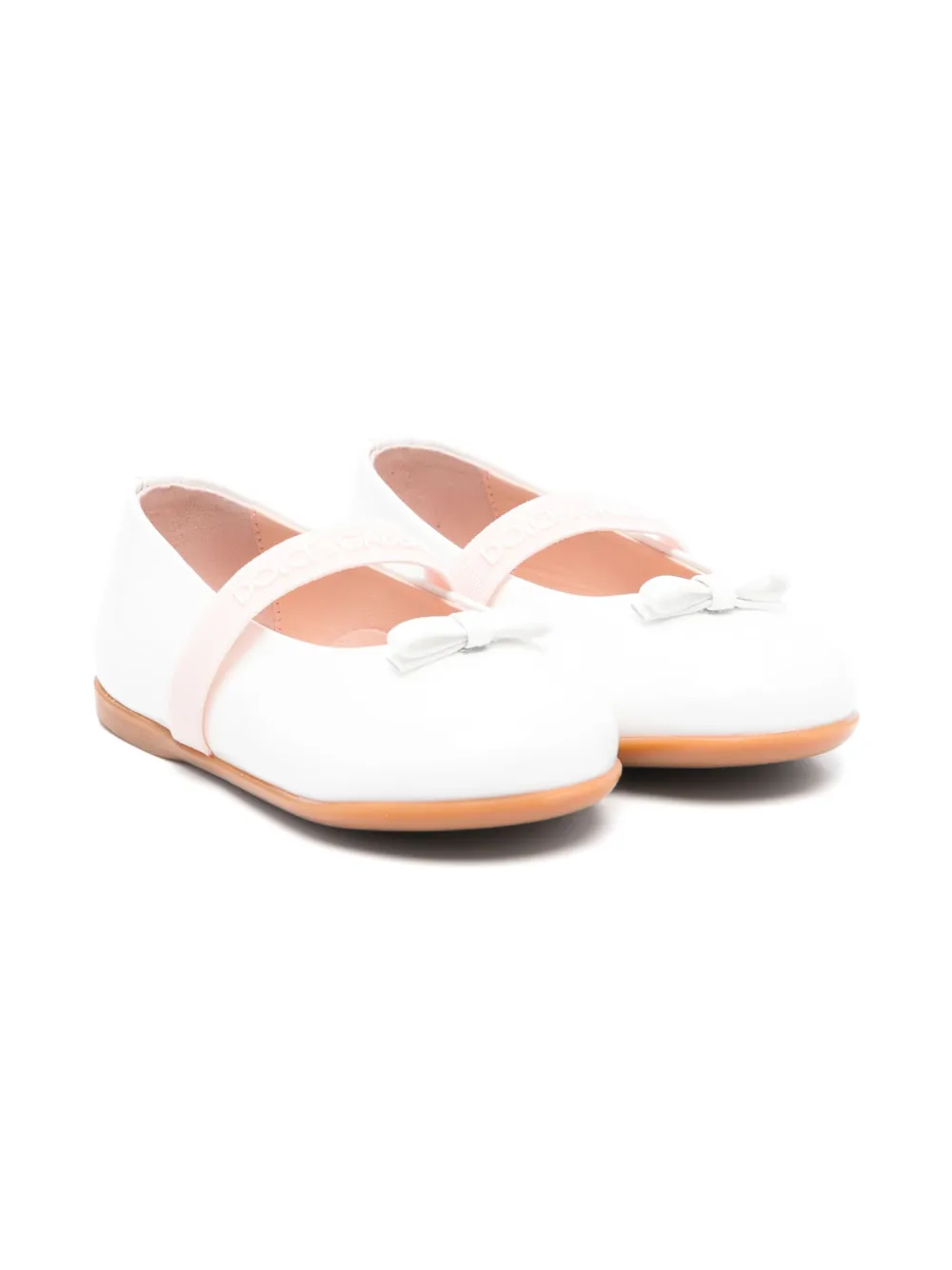 Dolce & Gabbana Kids Ballerina's met strikdetail Wit