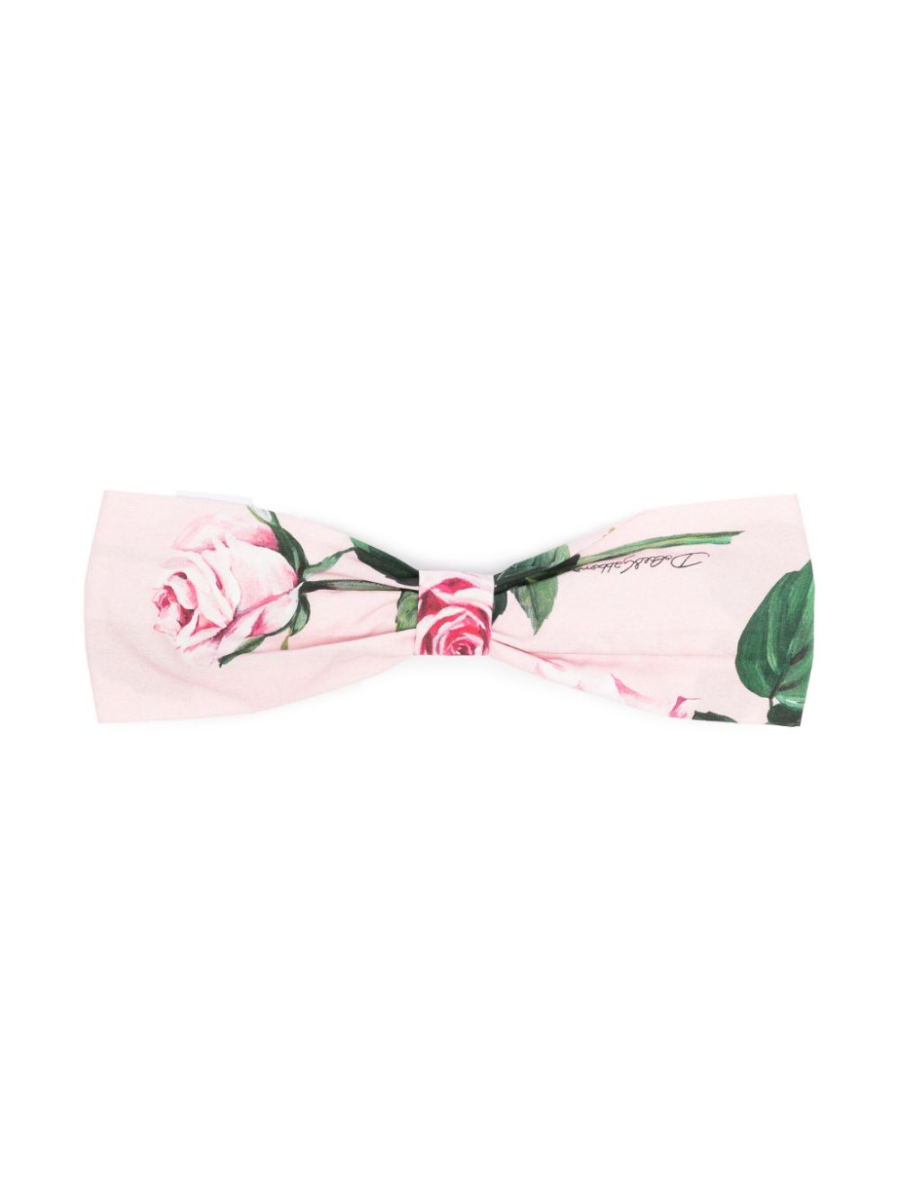 Dolce & Gabbana Kids floral-print head band - Pink