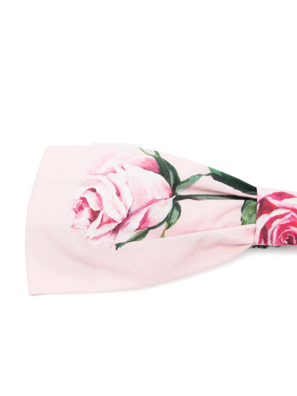 Dolce & Gabbana Kids floral-print head band - Pink