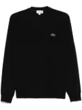 Lacoste crocodile-patch sweater - Black