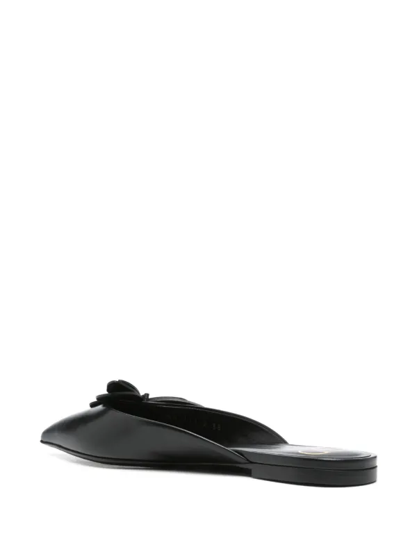 【関税&送料込】Valentino Garavani Slippers Valentino Garavani butterfly-appliqué Slippers | Black