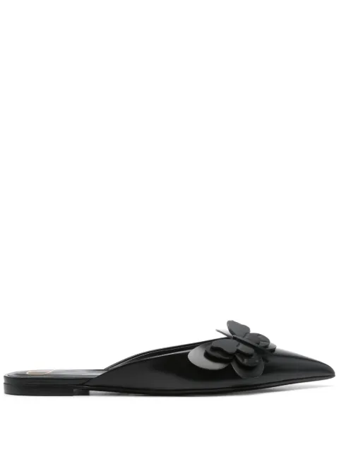 Valentino Garavani butterfly-appliqué slippers