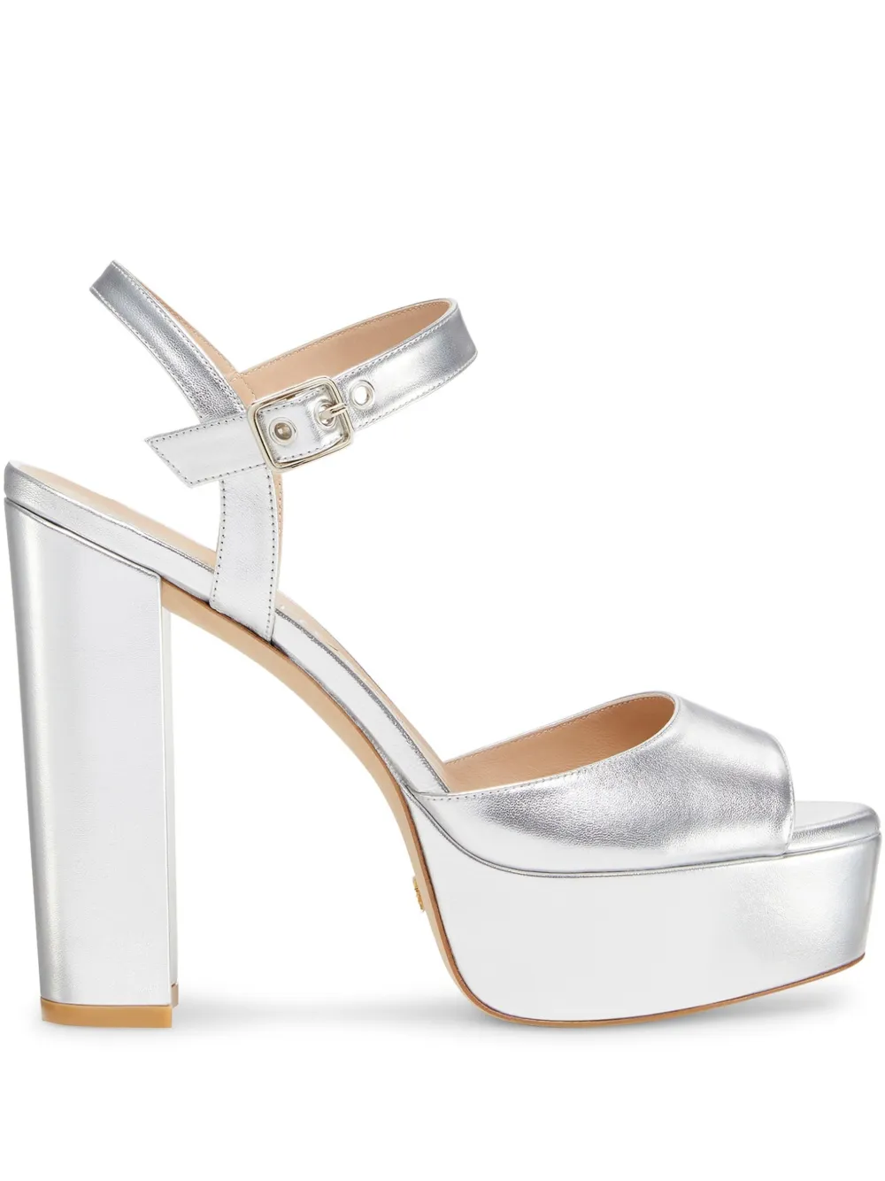 Stuart Weitzman 95mm Ryder sandals Silver