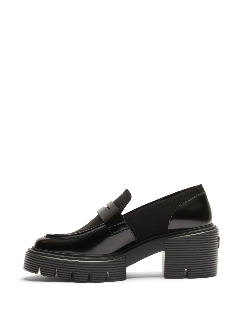 Stuart Weitzman 60mm leather loafers Black