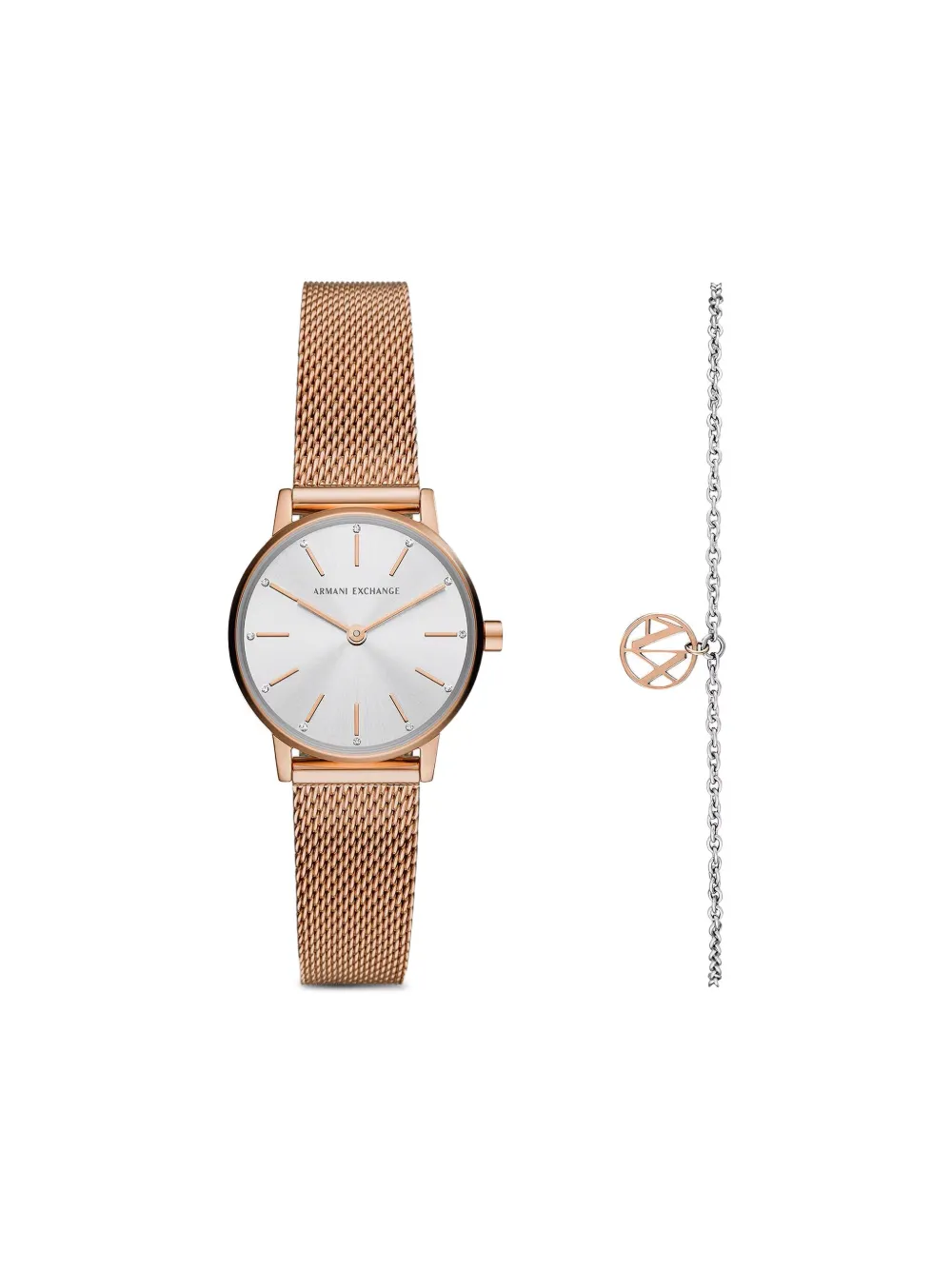 Armani Exchange round-face gift set 28mm - ホワイト Armani Exchange round-face gift set 28mm - ホワイト