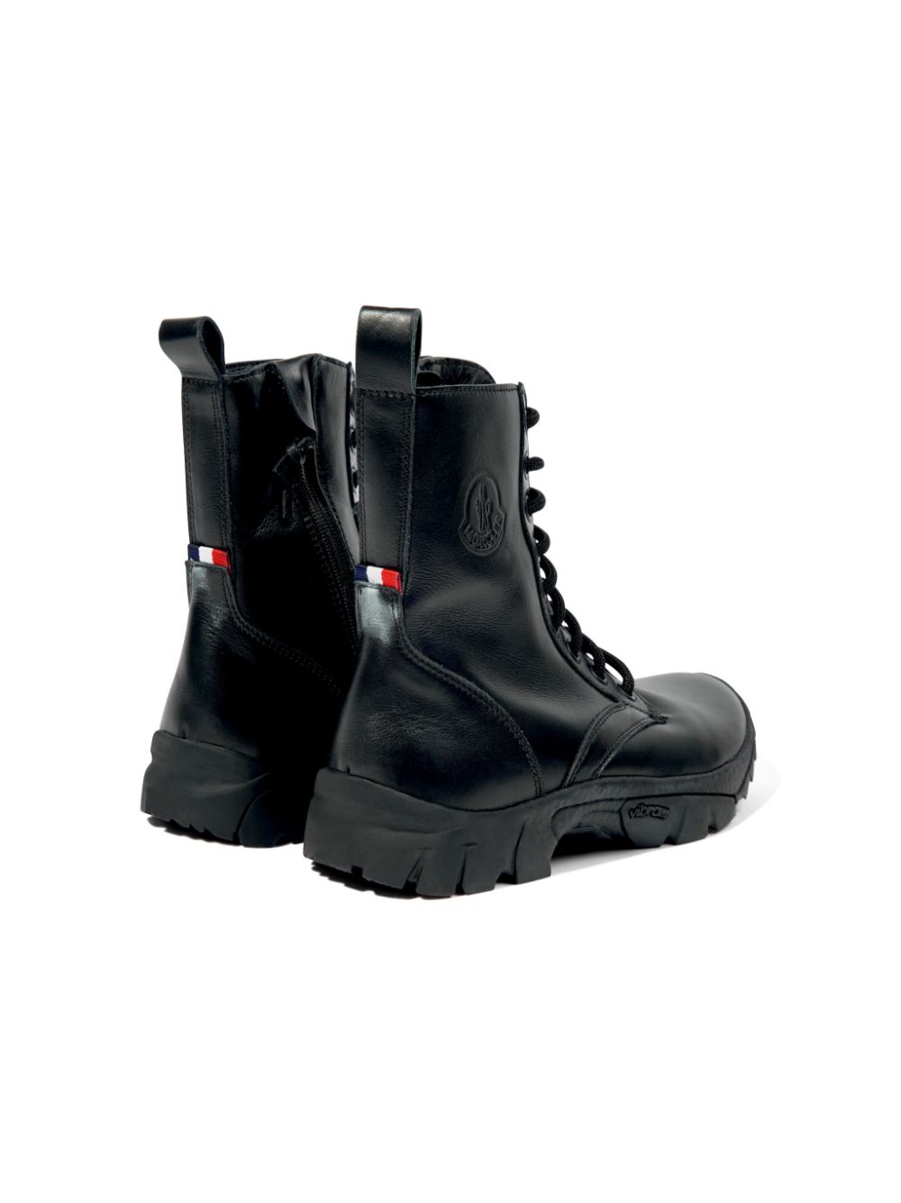 Moncler Enfant Petit Hevea leather boots Black