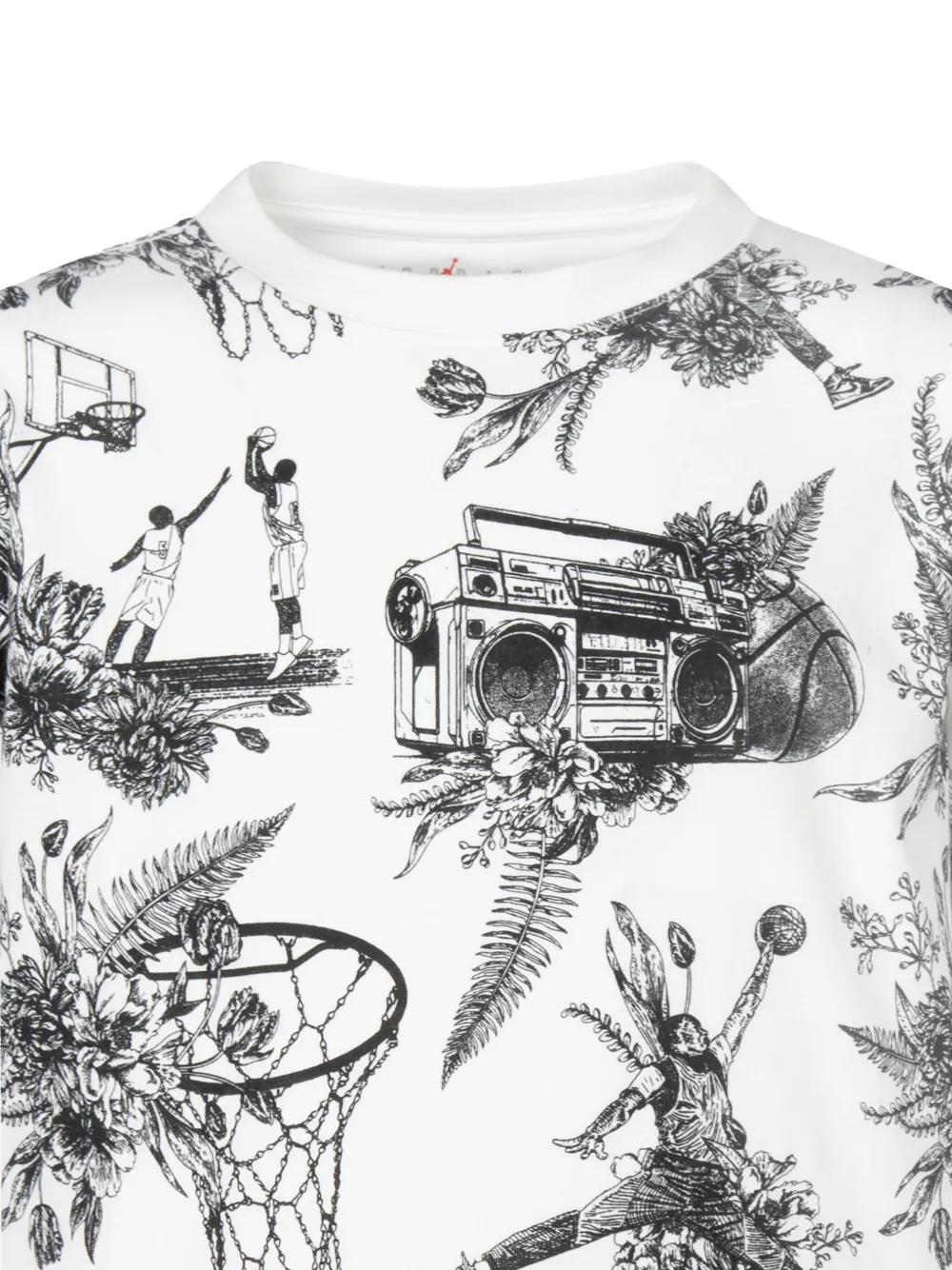 Jordan Kids T-shirt met print Wit