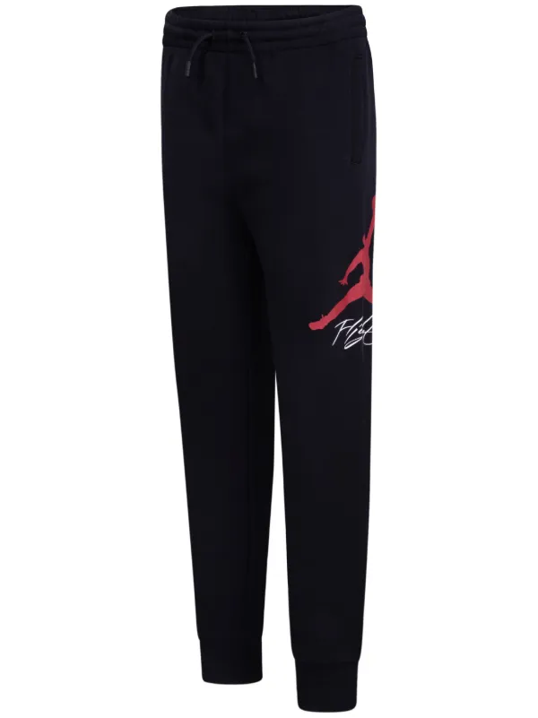 Jordan Kids logo print Track Pants Black