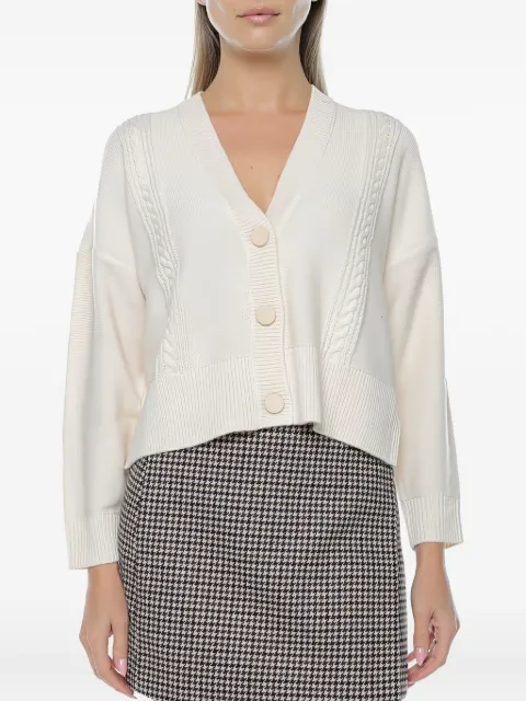 Armani Exchange cable-knit button cardigan