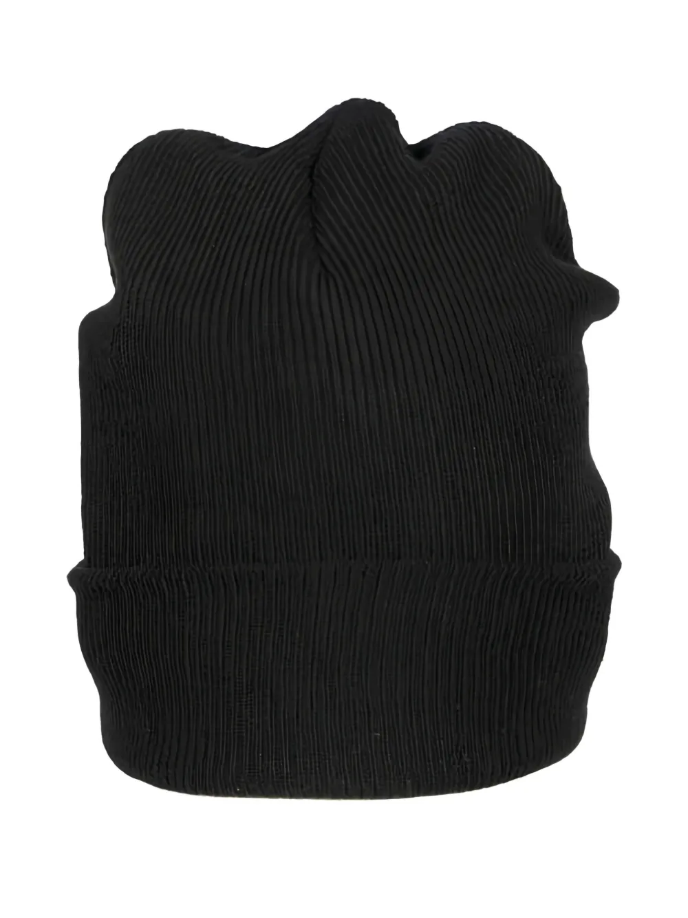 DKNY logo-patch beanie hat - Nero