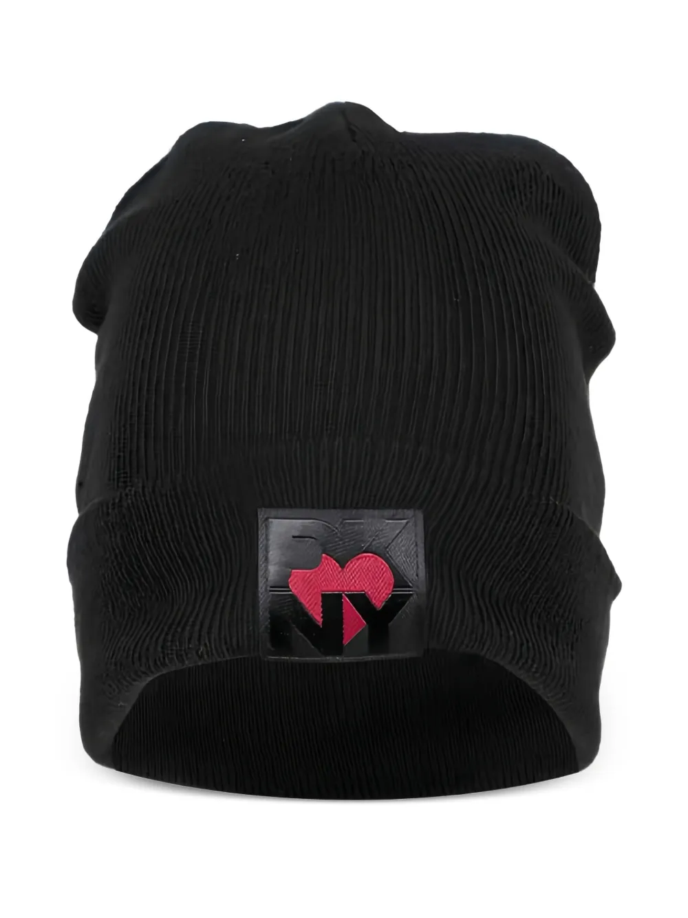 DKNY logo-patch beanie hat | Black | Image 1