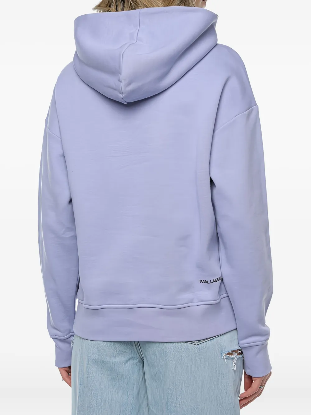 Karl Lagerfeld K Bag Hoodie In Purple