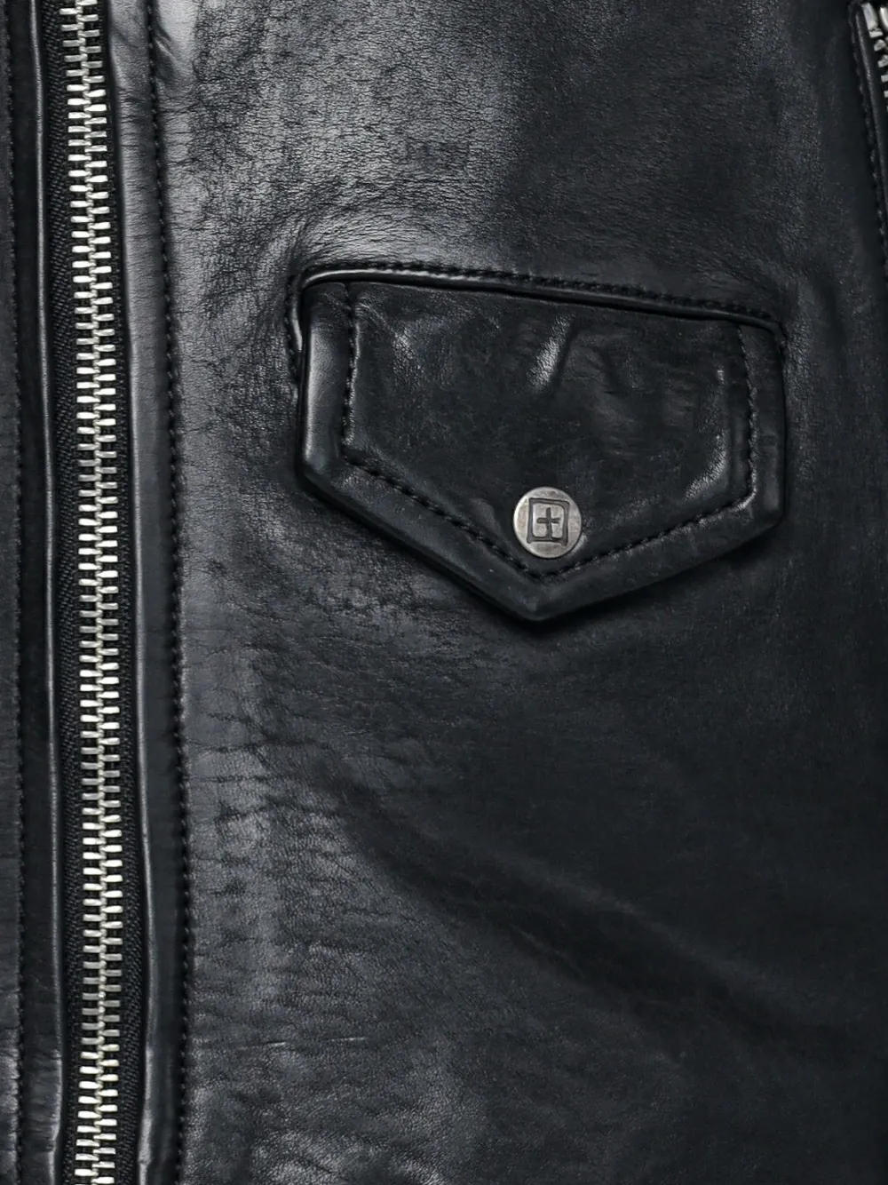 Ksubi Capitol leather jacket Zwart