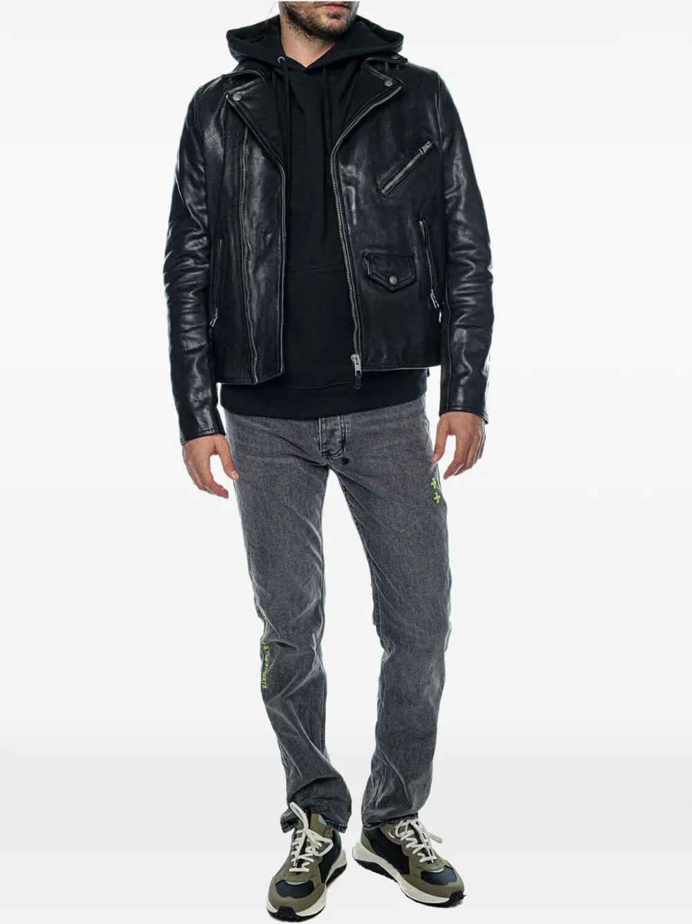 Ksubi Capitol leather jacket Zwart